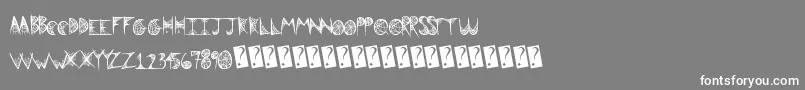 Blackwidow Font – White Fonts on Gray Background