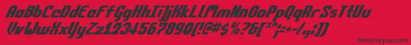 Commonv2ci Font – Black Fonts on Red Background