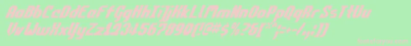 Commonv2ci Font – Pink Fonts on Green Background