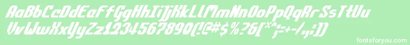 Commonv2ci Font – White Fonts on Green Background