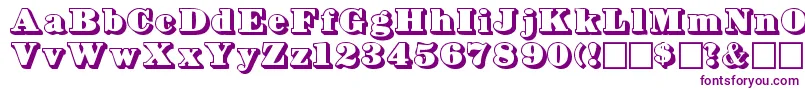 Bowersshadow Font – Purple Fonts