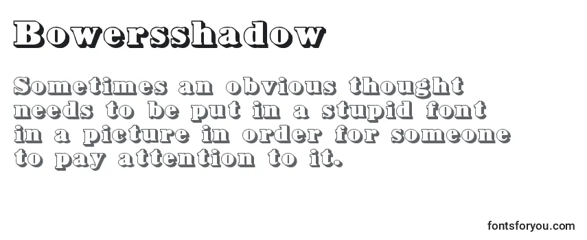 フォントBowersshadow