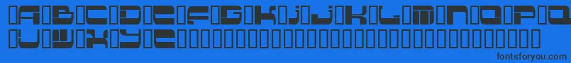 フォントInsert 2 – 黒い文字の青い背景