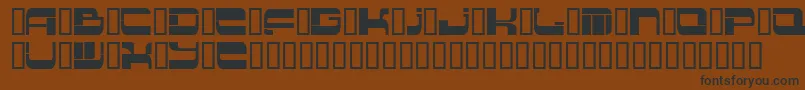 Шрифт Insert 2 – чёрные шрифты на коричневом фоне