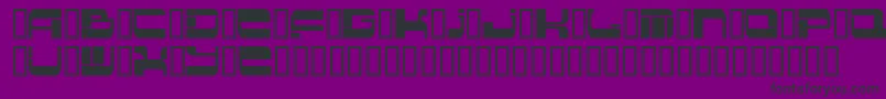 Шрифт Insert 2 – чёрные шрифты на фиолетовом фоне