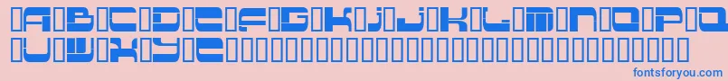 Шрифт Insert 2 – синие шрифты на розовом фоне