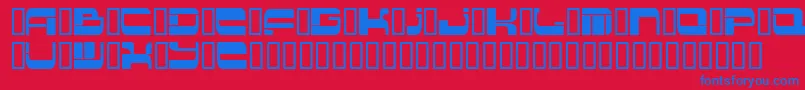 フォントInsert 2 – 赤い背景に青い文字