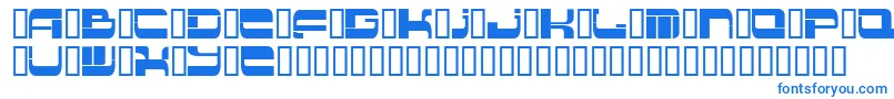 Insert 2 Font – Blue Fonts on White Background
