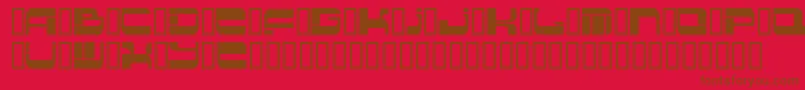 Шрифт Insert 2 – коричневые шрифты на красном фоне