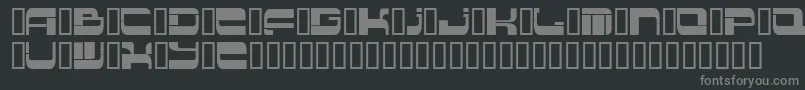 Шрифт Insert 2 – серые шрифты на чёрном фоне