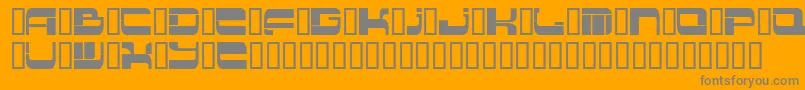 Insert 2 Font – Gray Fonts on Orange Background