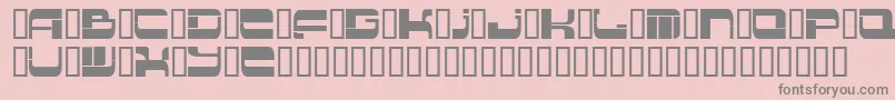 Insert 2-fontti – harmaat kirjasimet vaaleanpunaisella taustalla