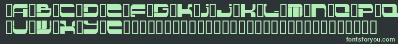 Insert 2-fontti – vihreät fontit mustalla taustalla