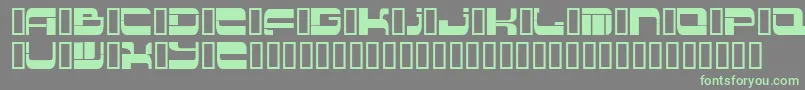 Шрифт Insert 2 – зелёные шрифты на сером фоне