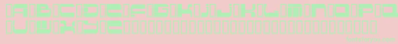 フォントInsert 2 – ピンクの背景に緑の文字