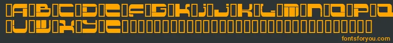 Шрифт Insert 2 – оранжевые шрифты на чёрном фоне