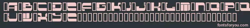 Insert 2-fontti – vaaleanpunaiset fontit mustalla taustalla