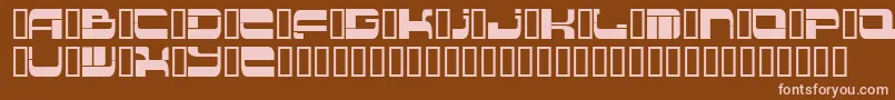 Шрифт Insert 2 – розовые шрифты на коричневом фоне