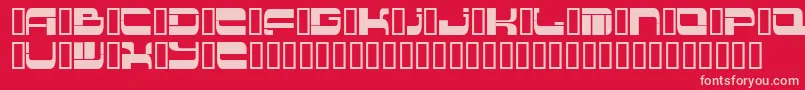 フォントInsert 2 – 赤い背景にピンクのフォント