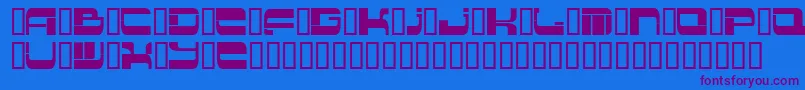 Insert 2 Font – Purple Fonts on Blue Background