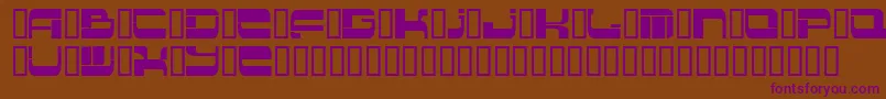 フォントInsert 2 – 紫色のフォント、茶色の背景