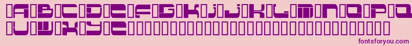 Шрифт Insert 2 – фиолетовые шрифты на розовом фоне