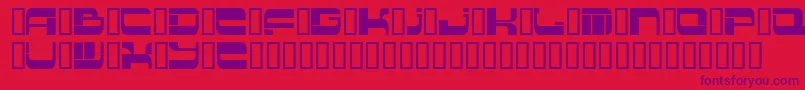 Insert 2-fontti – violetit fontit punaisella taustalla