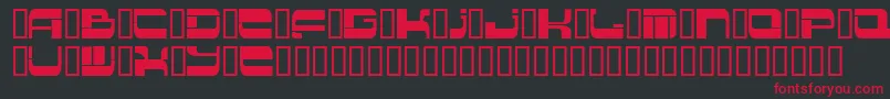 Шрифт Insert 2 – красные шрифты на чёрном фоне