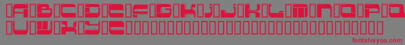 Шрифт Insert 2 – красные шрифты на сером фоне