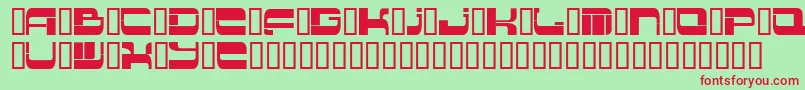 フォントInsert 2 – 赤い文字の緑の背景
