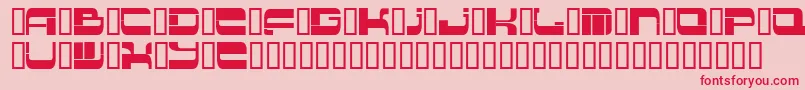 Insert 2-fontti – punaiset fontit vaaleanpunaisella taustalla