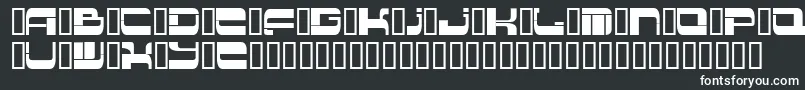 Шрифт Insert 2 – белые шрифты на чёрном фоне