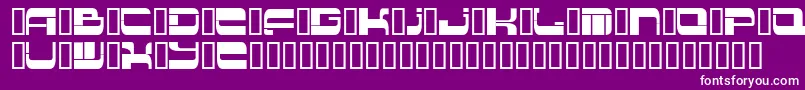Шрифт Insert 2 – белые шрифты на фиолетовом фоне