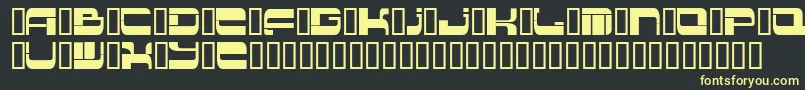 Шрифт Insert 2 – жёлтые шрифты на чёрном фоне