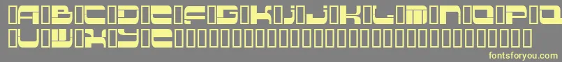 Шрифт Insert 2 – жёлтые шрифты на сером фоне