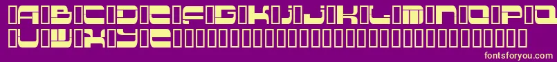 Шрифт Insert 2 – жёлтые шрифты на фиолетовом фоне