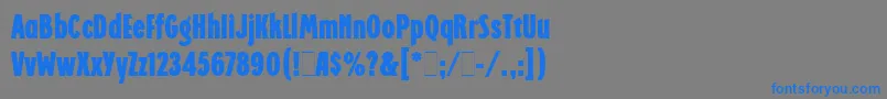 Weitere Informationen zur RegattaCondensedLetPlain.1.0-Schriftart RegattaCondensedLetPlain.1.0-Schriftart – Blaue Schriften auf grauem Hintergrund
