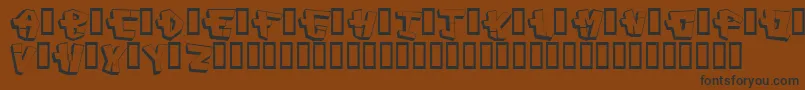 Capconst Font – Black Fonts on Brown Background