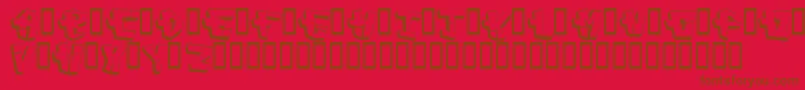 Capconst Font – Brown Fonts on Red Background