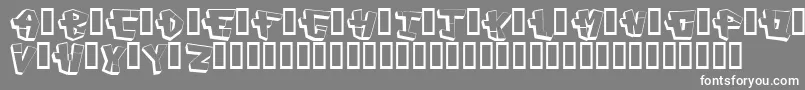 Capconst-Schriftart – Weiße Schriften auf grauem Hintergrund