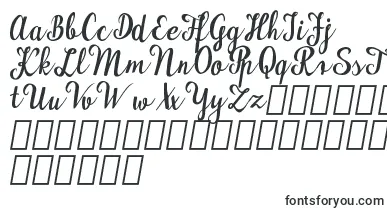 MaudlynDemo font – letter Fonts