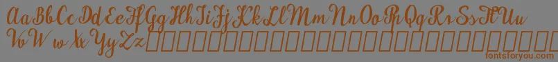 MaudlynDemo Font – Brown Fonts on Gray Background