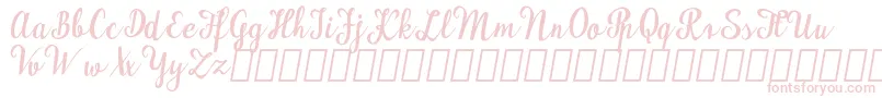 MaudlynDemo Font – Pink Fonts on White Background