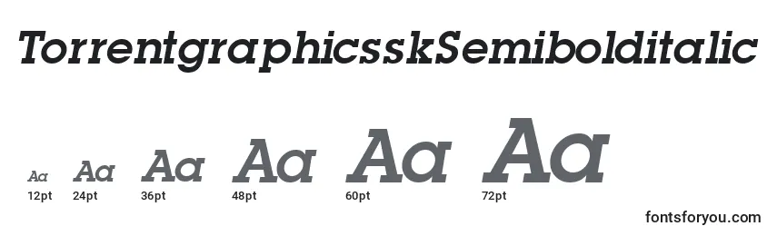 TorrentgraphicsskSemibolditalic Font Sizes