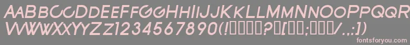 SfNewRepublicScBoldItalic Font – Pink Fonts on Gray Background