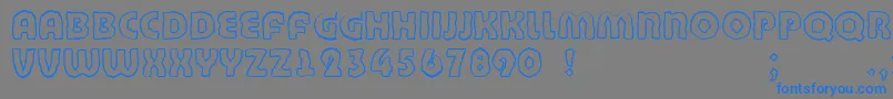 Bandycyr Font – Blue Fonts on Gray Background