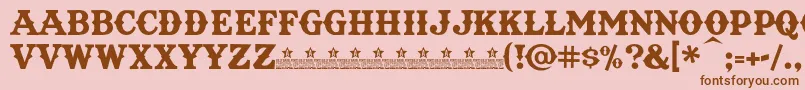 En savoir plus sur la police TexatBoldPersonalUse Police TexatBoldPersonalUse – polices brunes sur fond rose