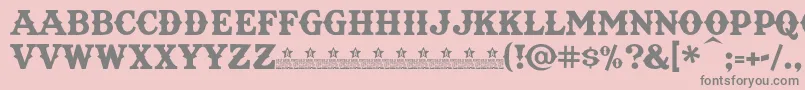 TexatBoldPersonalUse Font – Gray Fonts on Pink Background