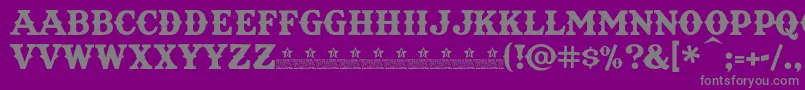 TexatBoldPersonalUse Font – Gray Fonts on Purple Background