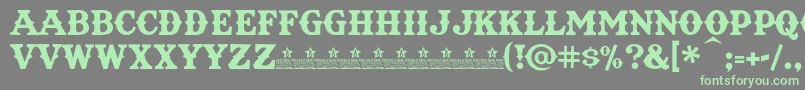 TexatBoldPersonalUse Font – Green Fonts on Gray Background